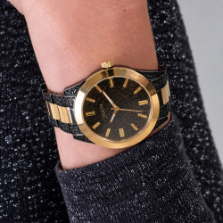 Zegarek Guess Gilded czarno-złoty GW0303L1 Jubiler Sezam