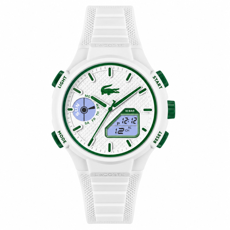 Zegarek męski Lacoste LC33 biało-zielony 2011364 | Jubiler Sezam
