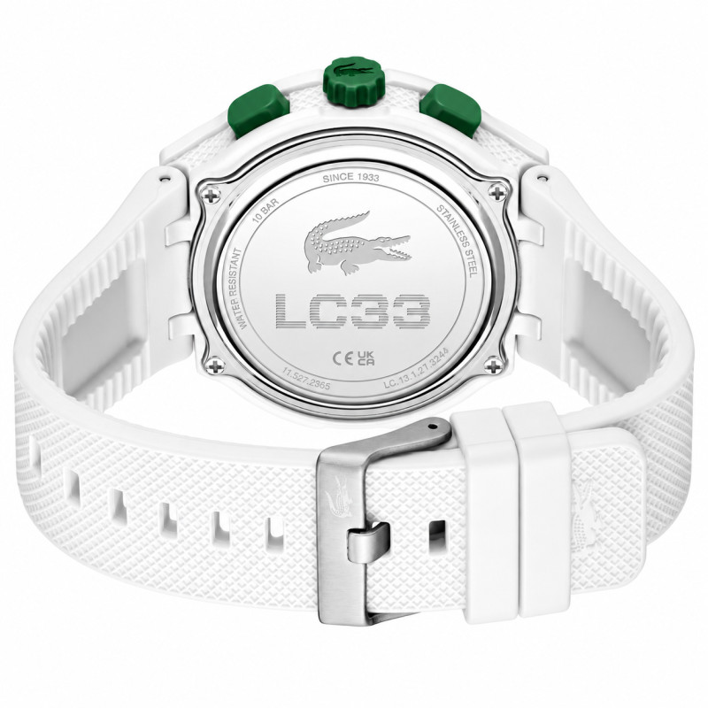 Zegarek męski Lacoste LC33 biało-zielony 2011364 | Jubiler Sezam