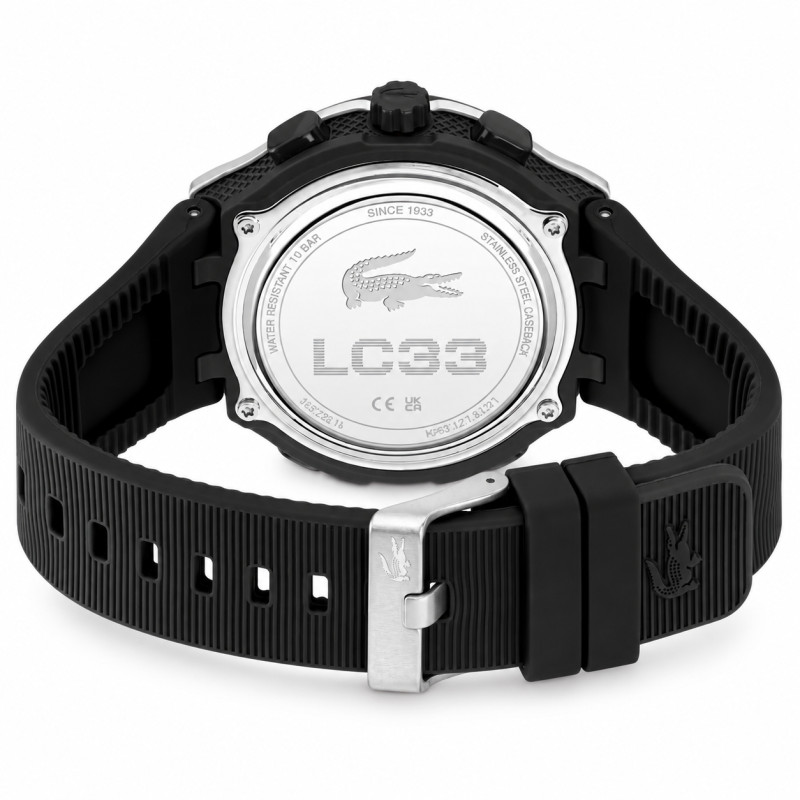 Zegarek męski Lacoste LC33 JW 2011516 stalowy, czarny
