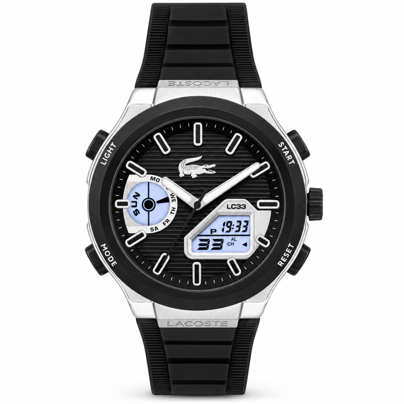 Zegarek męski Lacoste LC33 JW 2011516 stalowy, czarny