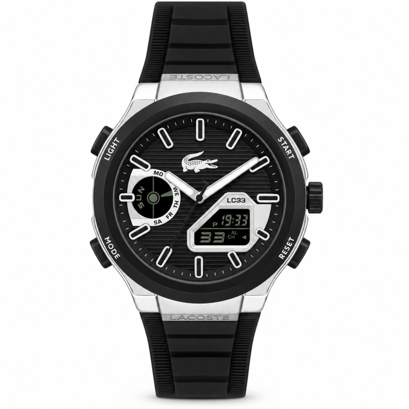 Zegarek męski Lacoste LC33 JW 2011516 stalowy, czarny