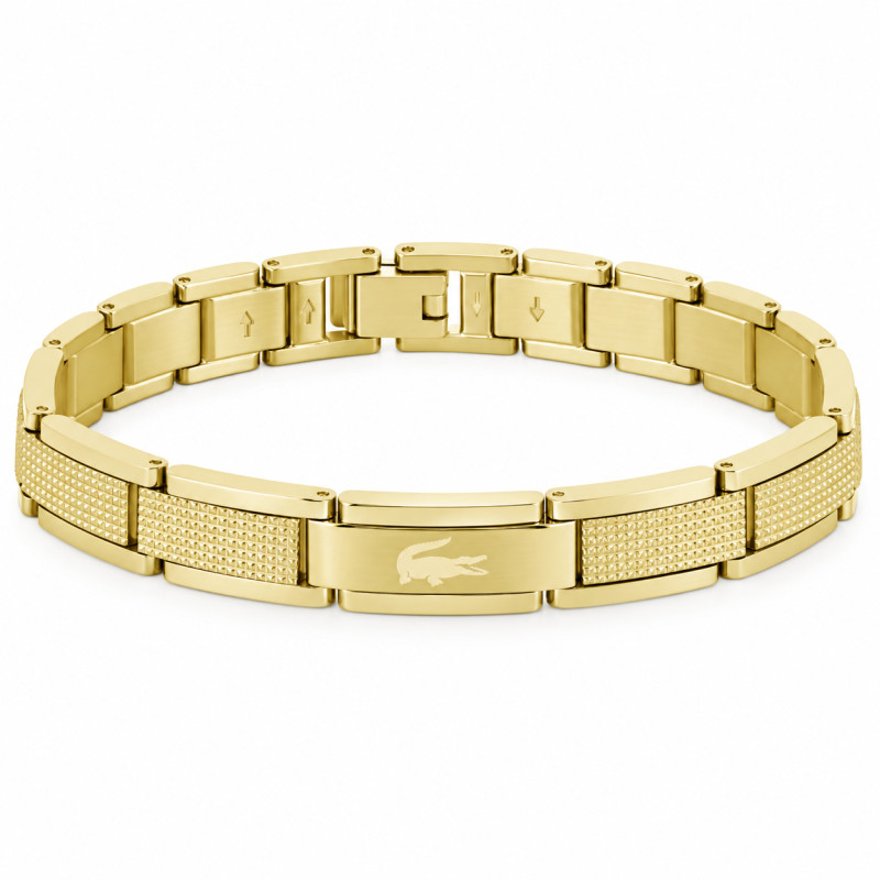 Bransoletka męska Lacoste Stencil złota 2040219 | Jubiler Sezam