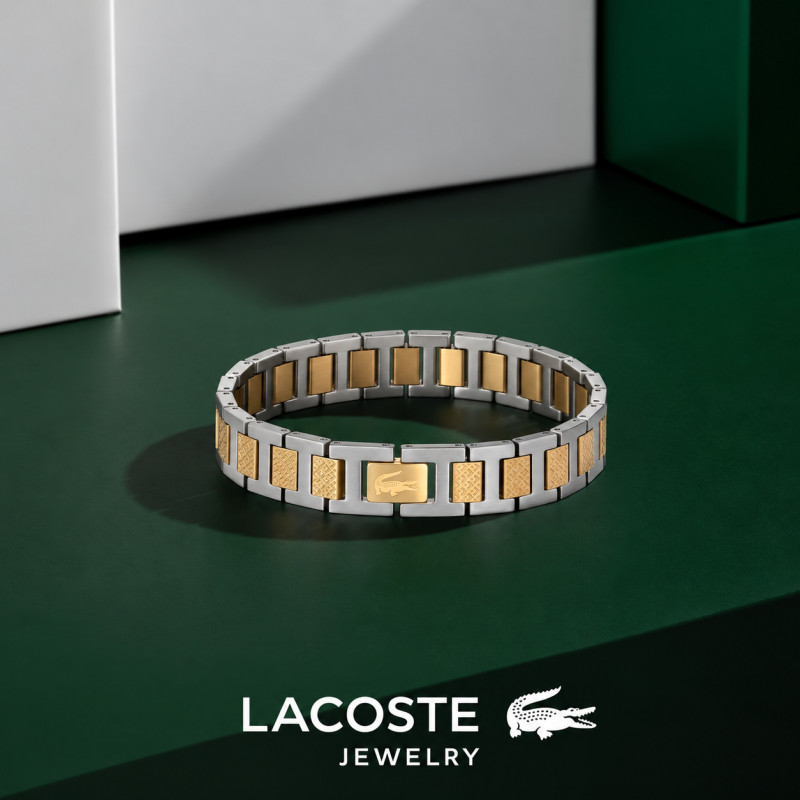 Bransoletka stalowa męska Lacoste 2040556 dwa kolory