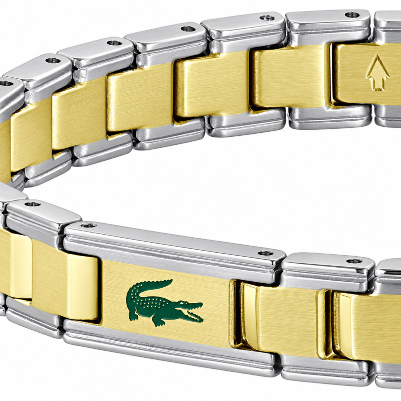 Bransoletka męska złota LACOSTE JW 2040586 stal