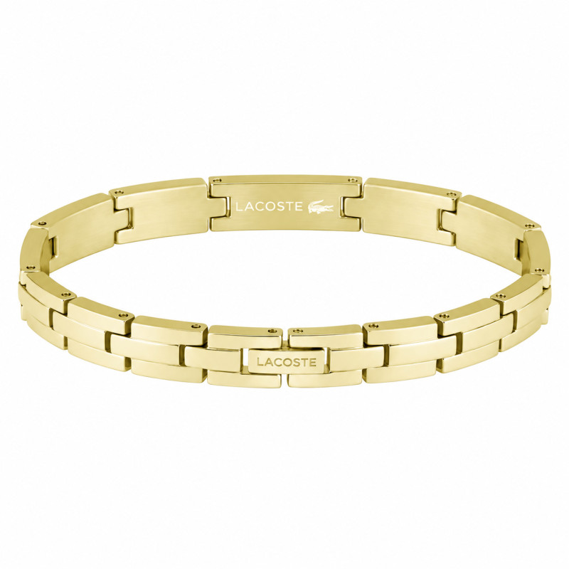 Bransoletka męska LACOSTE 2040626 ze stali w kolorze złotym