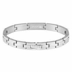 Bransoletka męska Lacoste Stencil srebrna stal 2040625