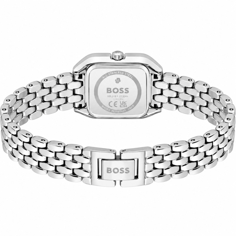 Zegarek damski BOSS Mae Petite 1502882 Srebro Kryształki