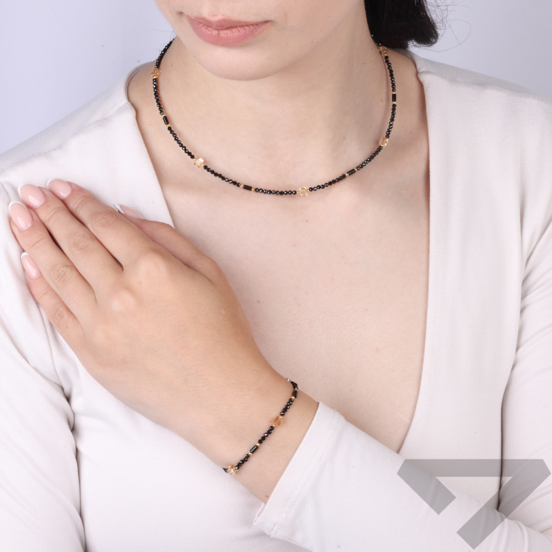 Bransoletka srebrna z kamieniami próba 925
