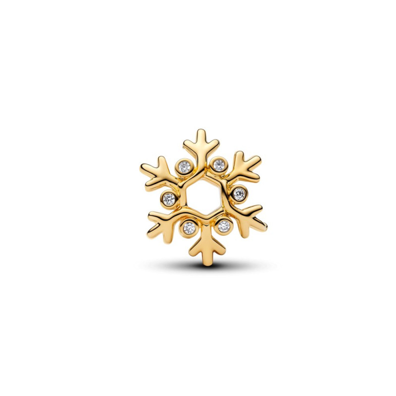 Charms Pandora płatek śniegu w kolorze złota 764249C01