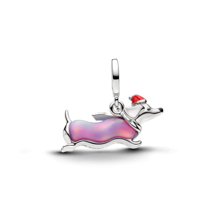 Charms-zawieszka świąteczny jamnik Pandora 734970C01