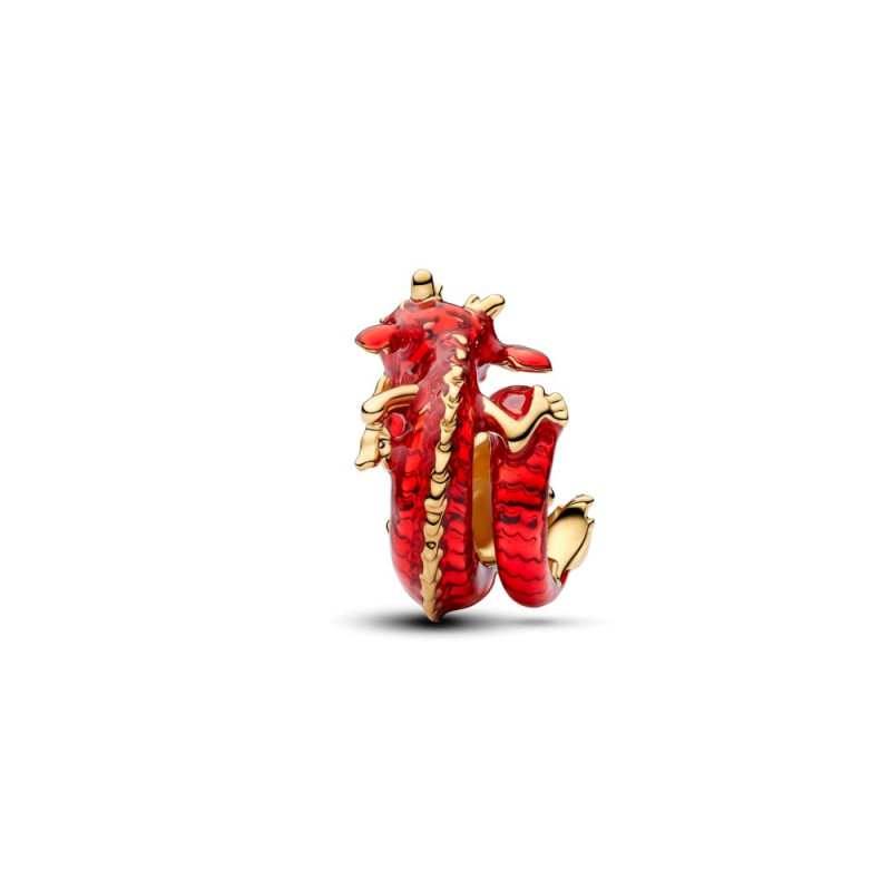 Charms Pandora Disney Mulan Mushu platerowany złotem 764949C01