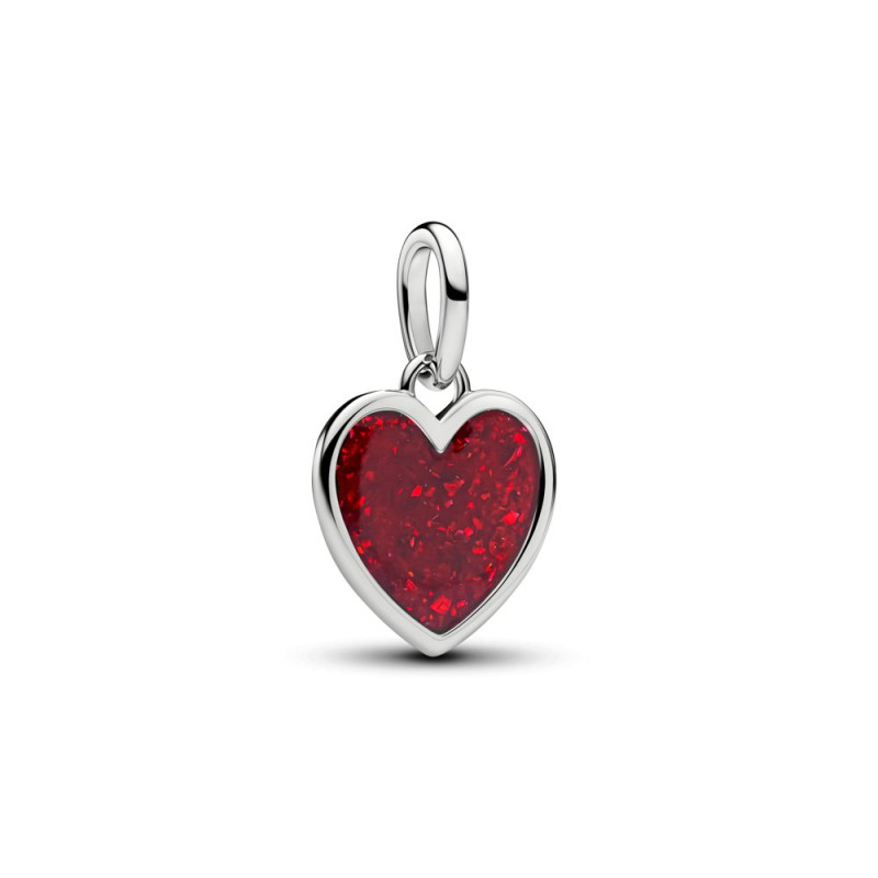 Charms-zawieszka Pandora czerwone serce do grawerowania 735088C03