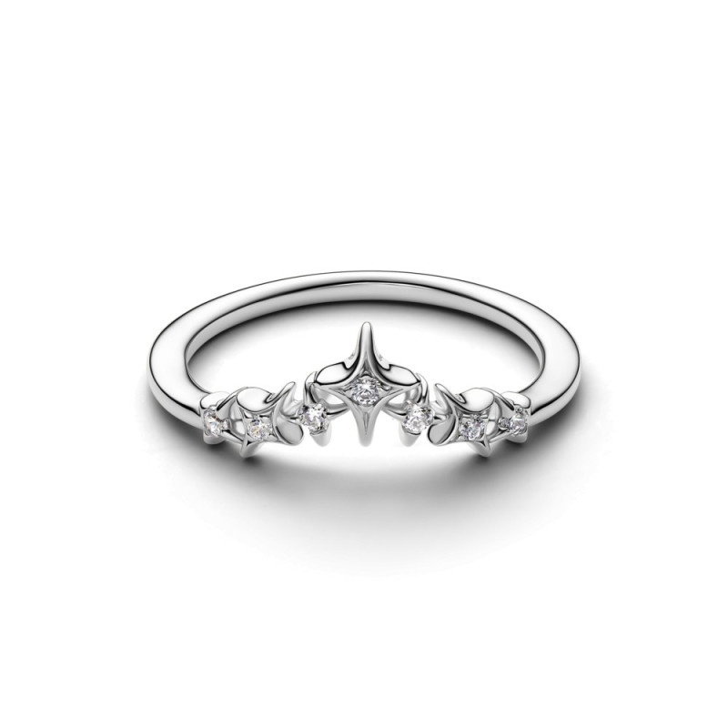 Pierścionek Gwiezdna tiara Pandora platerowany platyną 134946C01