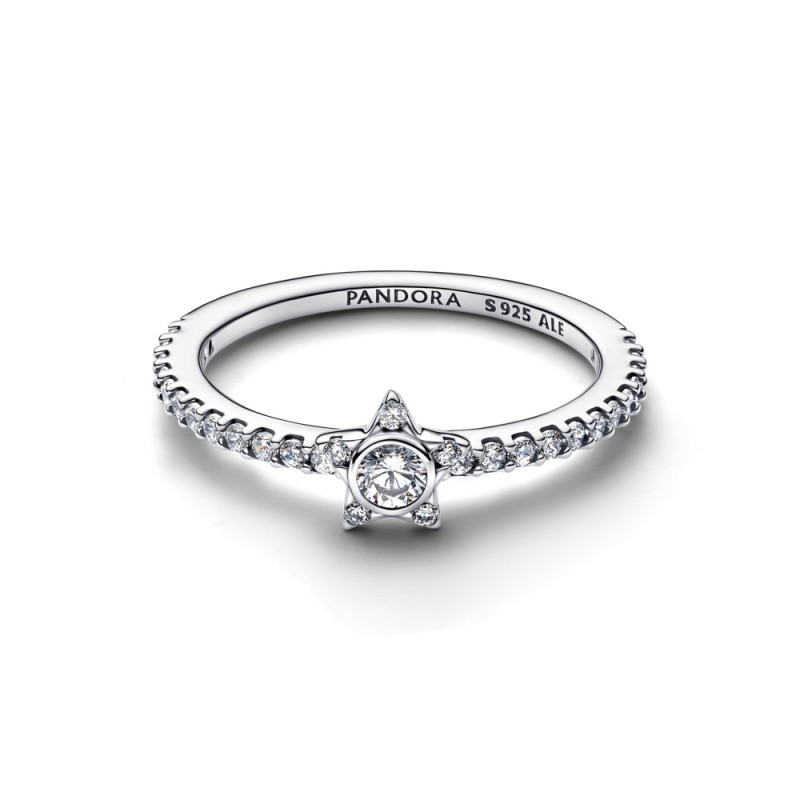 Pierścionek Pandora z pavé gwiazdą 194959C01