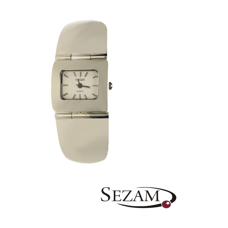 Zegarek srebrny damski prostokątny nr KO 03-15 próba 925 Murano - 1