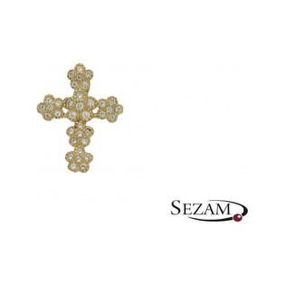 Krzyżyk damski złoty numer FL206 GS Sezam - 1