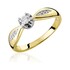 Pierścionek złoty zaręczynowy z diamentem ROYAL RS0213 próba 585 Sezam - 2