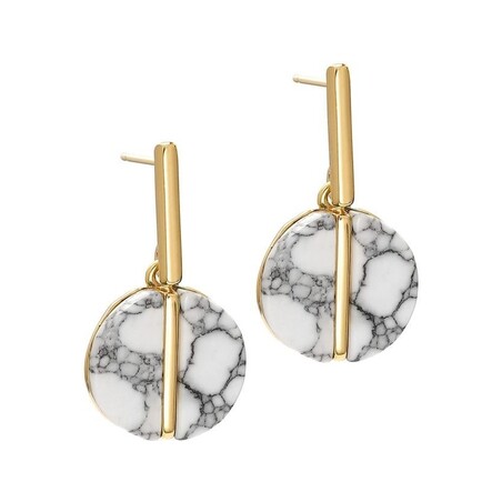 Kolczyki srebrne pozłacane z howlitem nr ZJ 4105-HOW-Z Ditta Zimmermann - 1