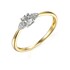 Pierścionek złoty zaręczynowy z diamentami SOLITER AW 66813 YW próba 585 Sezam - 1