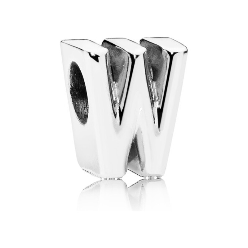 Charms PANDORA literka PE 797477-W próba 925