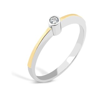 Srebrny pierścionek z cyrkonią PX 836_AU375