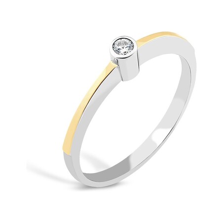 Srebrny pierścionek z cyrkonią PX 836_AU375