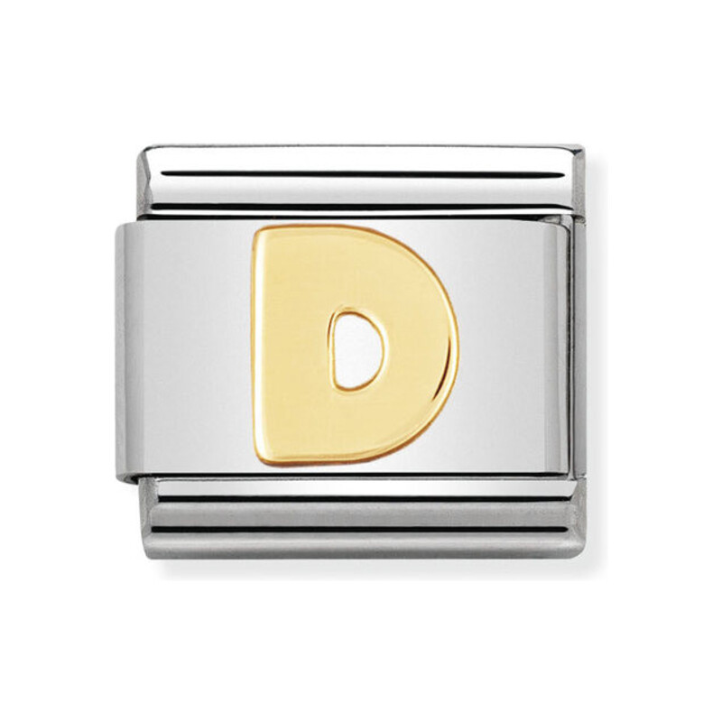 Element Nomination Literka D złoto 18K - JubilerSezam.pl