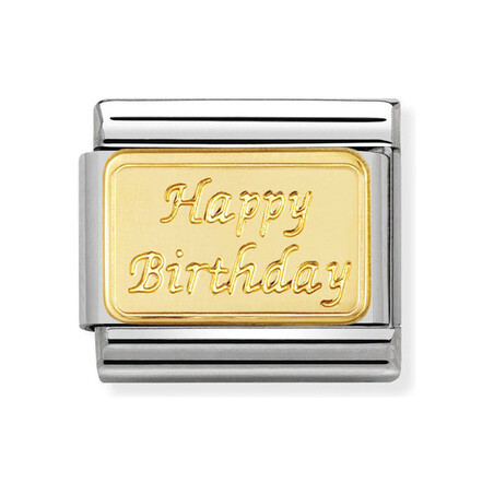 Element Link Nomination 18K Happy Birthday - JubilerSezam.pl