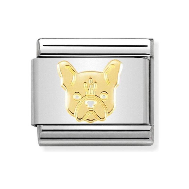 Element Nomination Pies Bulldog 18K - JubilerSezam.pl