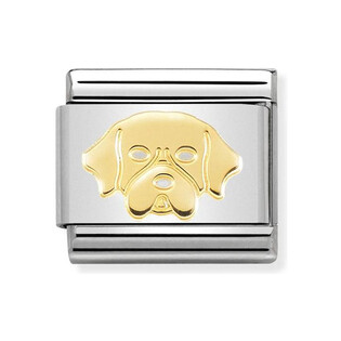 Element Link NOMINATION Composable 18K pies Labrador NP 030162 56 CC