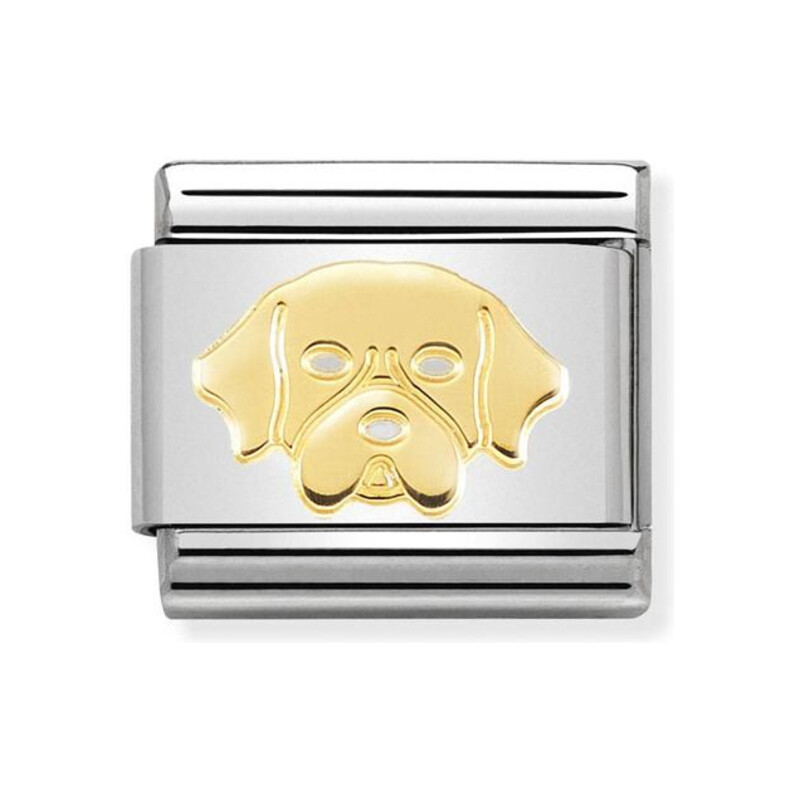 Element do bransoletki Nomination Pies Labrador 18K - JubilerSezam.pl