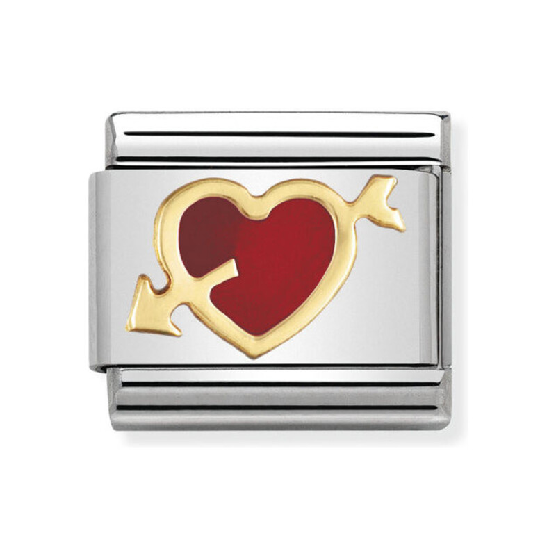 Element Nomination Serce ze Strzałą 18K - JubilerSezam.pl