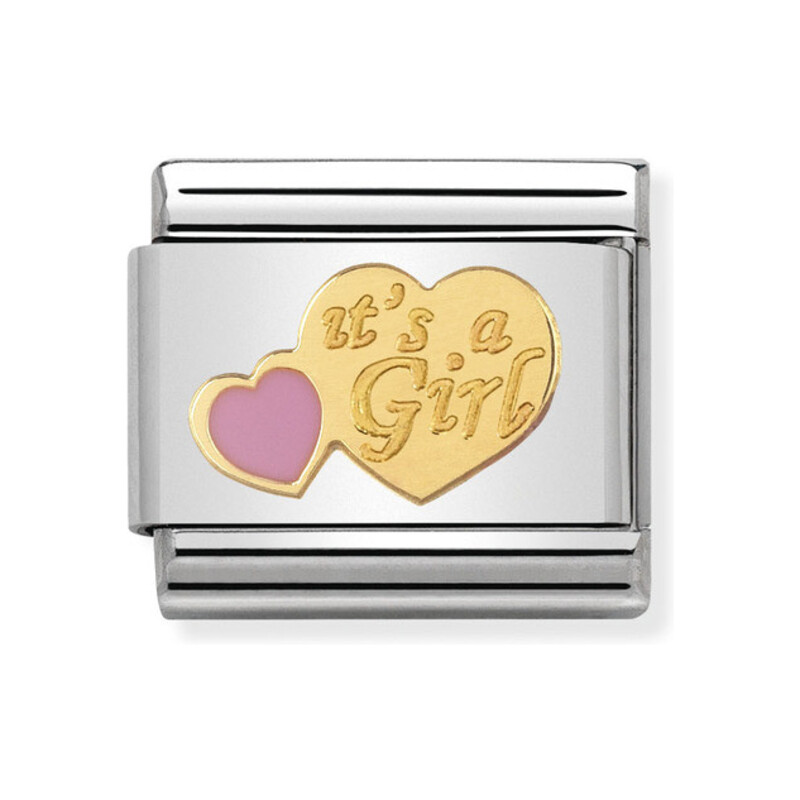 Element Link NOMINATION Composable 18K It's a Girl NP 030242 39 CF KK