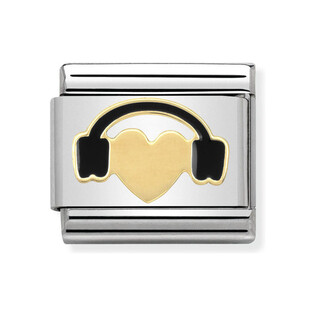 Element Link NOMINATION Composable 18K serce ze słuchawkami NP 030283 01 CF KK