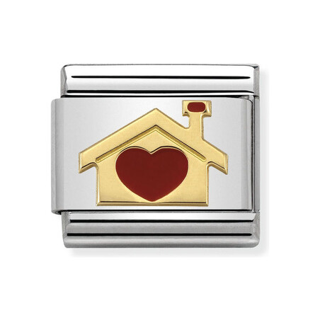 Element Link NOMINATION Composable 18K domek z sercem NP 030283 07 CF KK