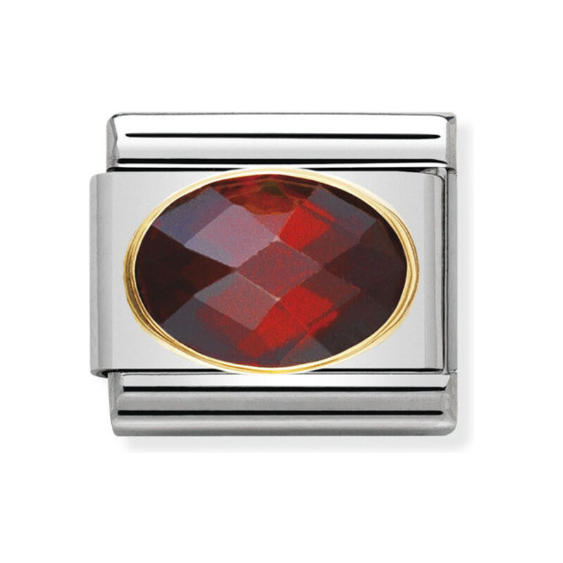 Element Nomination 18K Owal Faseta - JubilerSezam.pl