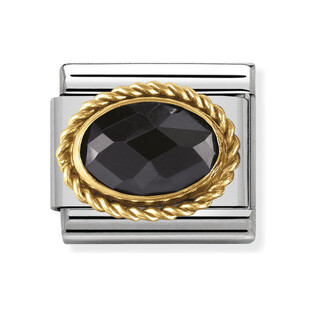 Element Link NOMINATION Composable 18K owal faseta+warkocz NP 030602 011 CO