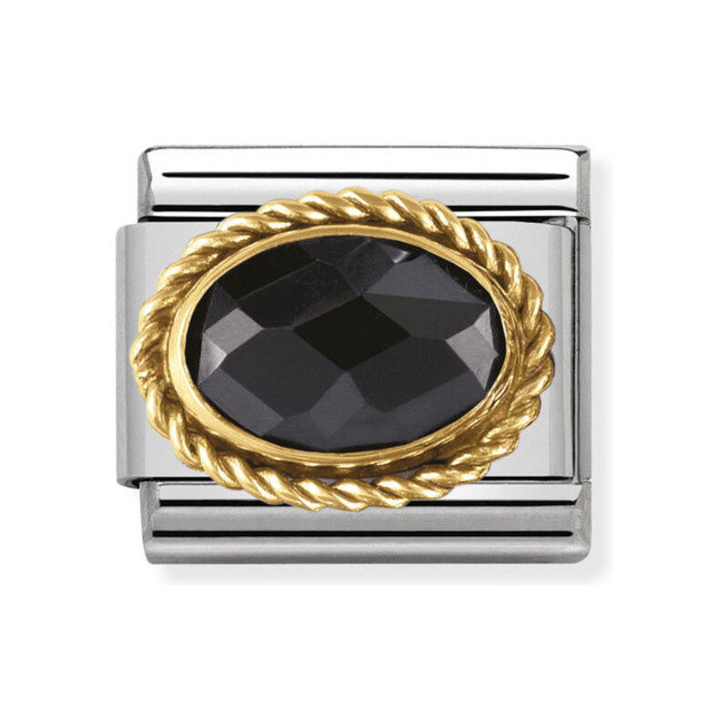 Element Link NOMINATION Composable 18K owal faseta+warkocz NP 030602 011 CO