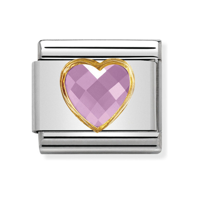 Element Link NOMINATION Composable 18K serce faseta NP 030610 003 CN KK