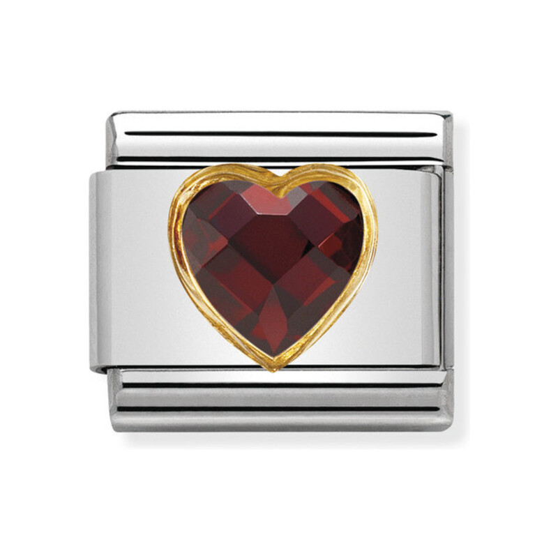 Element Link NOMINATION Composable 18K serce faseta NP 030610 005 CN KK