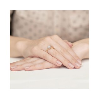 Pierścionek złoty z cyrkonią Royal nr BE W-220B cyrkonia próba 585