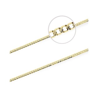 Łańcuszek złoty grawerowany pancerka 3 mm próba 375