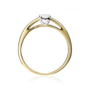 Pierścionek AMADO  RS0376 serce pod koroną próba 585 SERCE