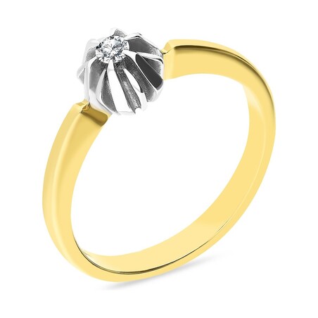 Pierścionek zaręczynowy z diamentem nr GR 170 FLOWER