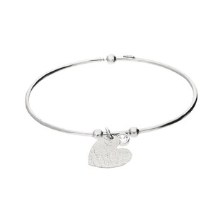 Bransoleta bangle z sercem nr RT BIG bangle serce dis rod próba 925