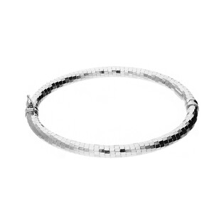 Bransoleta złota bangle z mieniącymi kwadraty nr MI239 próba 585 Bransoleta złota bangle z mieniącymi kwadraty nr MI239 próba 585
