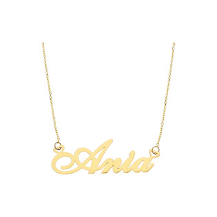 Naszyjnik złoty z imieniem Ania