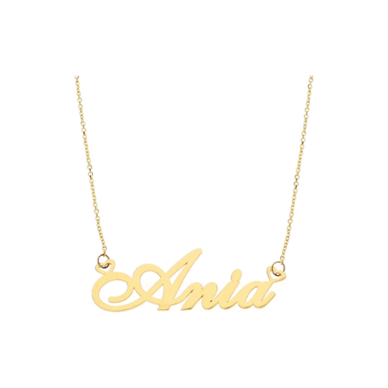Naszyjnik złoty z imieniem Ania