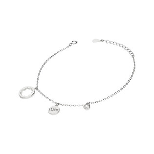 Bransoleta kwiat w kole+koło LUCK+cyr gł.op HS658 próba 925